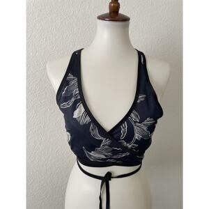 Athleta Swim Bikini Top Swimwear Multicolor Floral Wrap Fiore